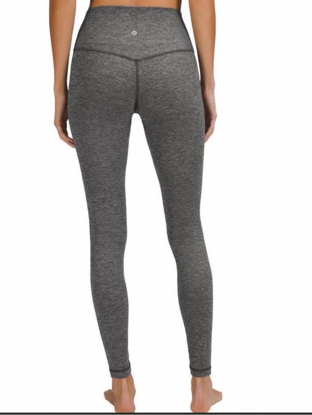 Lululemon High-Rise Grey Heather Align Leggings- Size 4